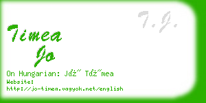 timea jo business card